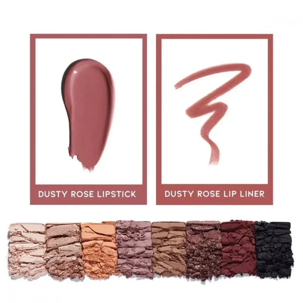 ANASTASIA Mini Soft Glam Deluxe Trio NIB Eyeshadow Palette Lipstick Lip Liner